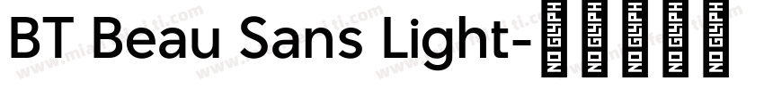 BT Beau Sans Light字体转换